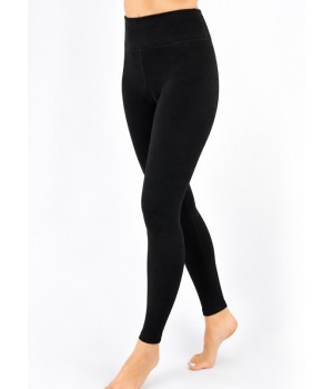LEGGINSY NOVITI LE011-W-01 GŁADKIE CZA L/XL