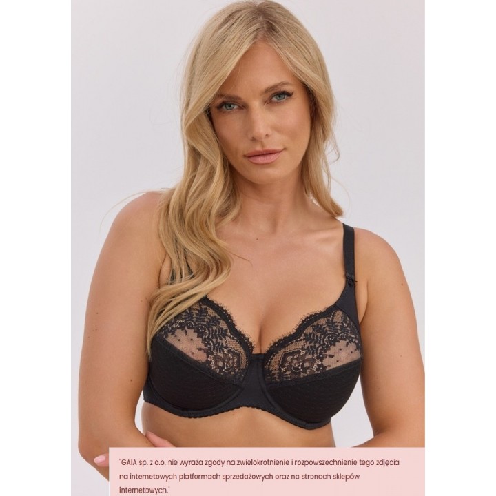 BIUSTONOSZ GAIA 002 SOFT FANCY CZARNY /80H