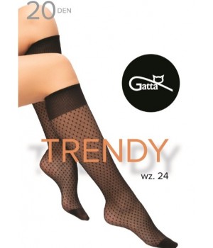 PODKOLANÓWKI GATTA TRENDYLINE KNEE SOCKS WZ 24 NERO