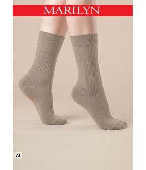 SKARPETY MARILYN COTTON CLASSIC LONG BEIGE 36/40