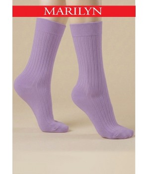 SKARPETY MARILYN COTTON CLASSIC LONG PURPLE 36/40