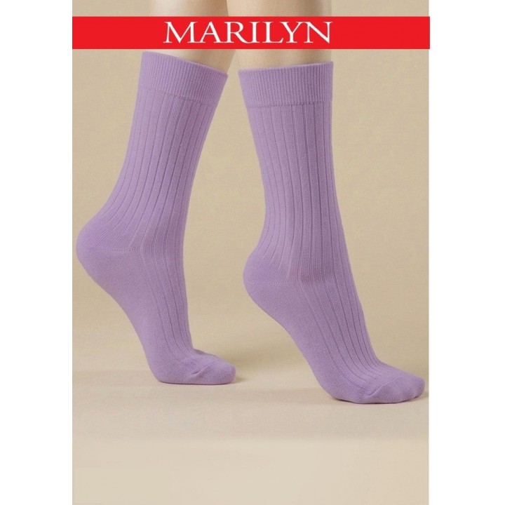 SKARPETY MARILYN COTTON CLASSIC LONG PURPLE 36/40