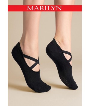 STOPKI MARILYN DAMSKIE DO JOGI & PILATESU BLACK