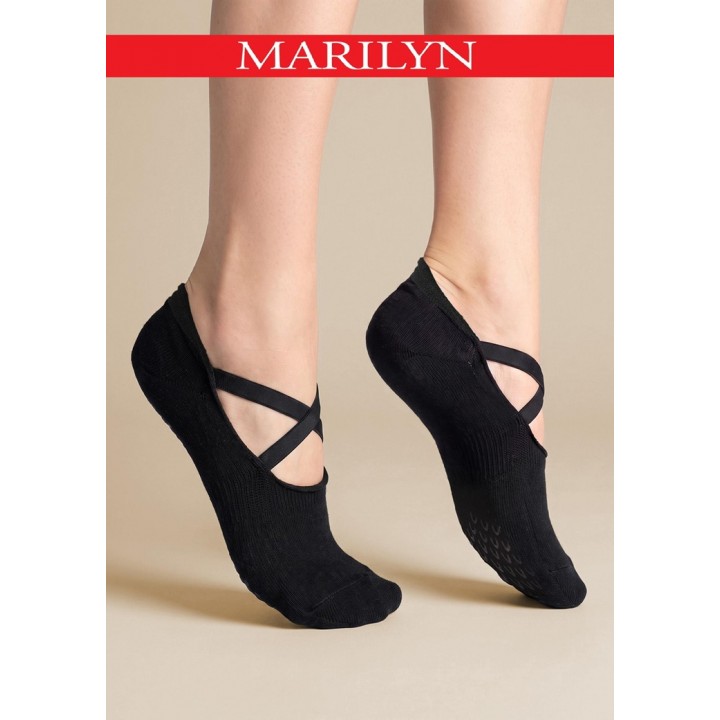 STOPKI MARILYN DAMSKIE DO JOGI & PILATESU BLACK