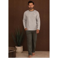 PIŻAMA REGINA MĘSKA 6009 MELANGE /L