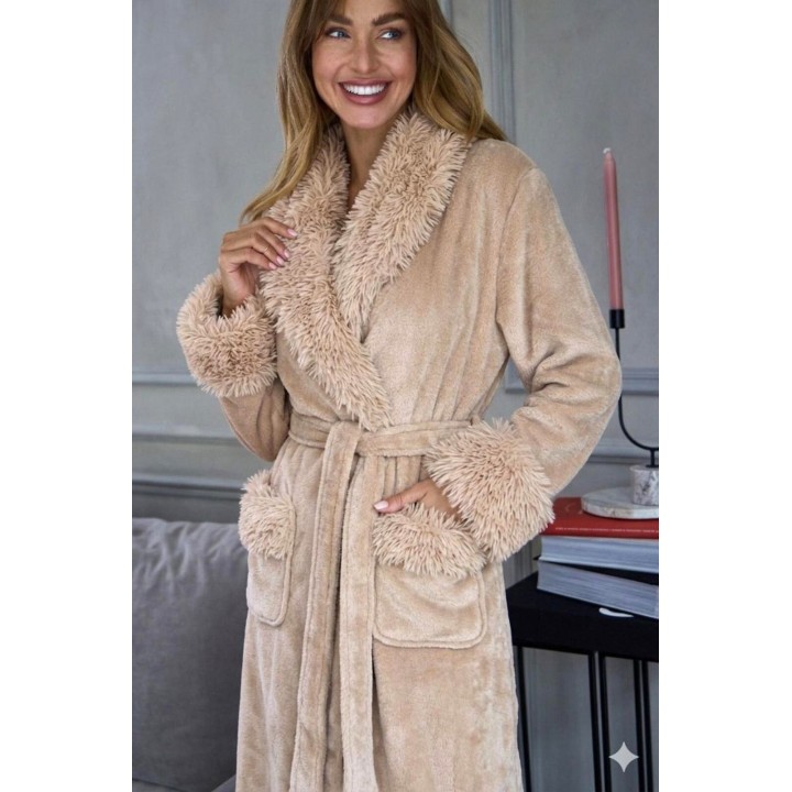 SZLAFROK L&L DAMSKI 2647 HANA DŁ ANGORA /XXL