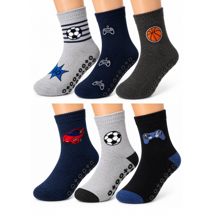 SKARPETY NOVITI SB235-B-01 ABS 3 PACK 27-30