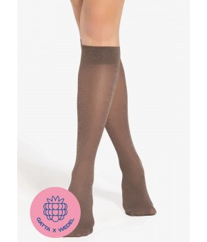 PODKOLANÓWKI GATTA & WEDEL COLETTE 40 DARK CHOCO
