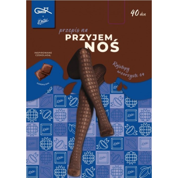 RAJSTOPY GATTA & WEDEL 40 WZ 04 DARK CHOCO /3