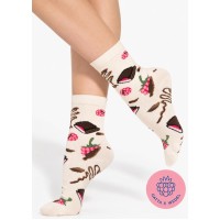 SKARPETY GATTA & WEDEL WZ 09 WHITE CHOCO 36/38