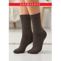 SKARPETY MARILYN DAMSKIE MERINO CHOCOLATE 36/40