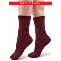 SKARPETY MARILYN DAMSKIE WOOL ME BURGUND 36/41