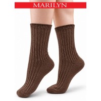 SKARPETY MARILYN DAMSKIE WOOL ME CHOCOLATE 36/41