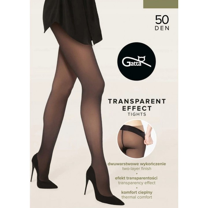 RAJSTOPY GATTA TRANSPARENT EFFECT 50 MILKY NUDE /3