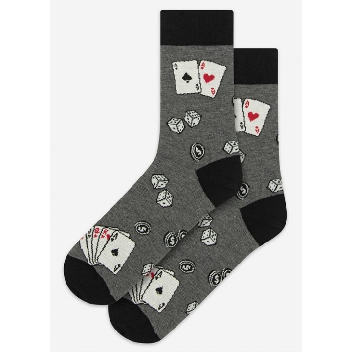 SKARPETY WOLA PERFECT MAN CASUAL WZ042 B COAL 45/47