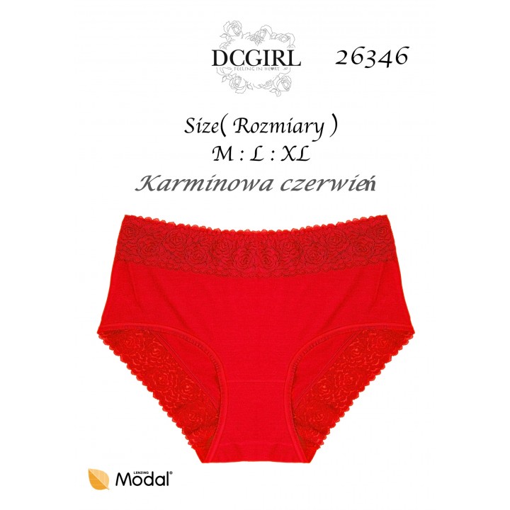 FIGI DCGIRL 26346 MODAL 2 PACK CZERWONE /L