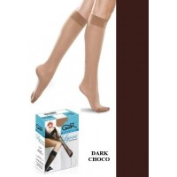 PODKOLANÓWKI GATTA LYCRA 2-PACK DARK CHOCO