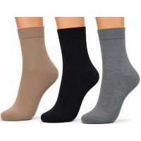 SKARPETY NOVITI SB225-W-01 GŁADKIE 3 PACK 39-42